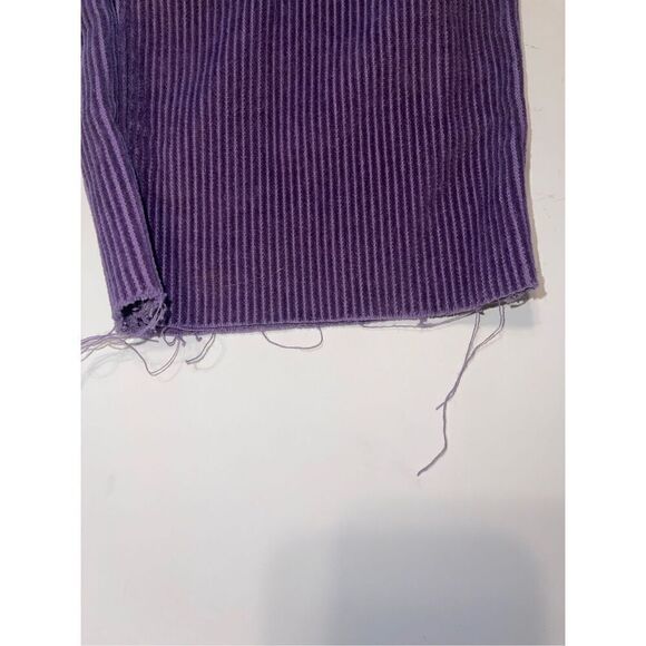 Purple Pacsun High Rise Straight Leg Raw Hem Corduroy‎ Size 23 Button Fly - Picture 2 of 8